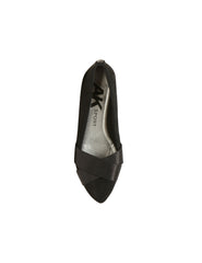 Oalise Flats Wide and Medium width - Anne Klein Black Fabric