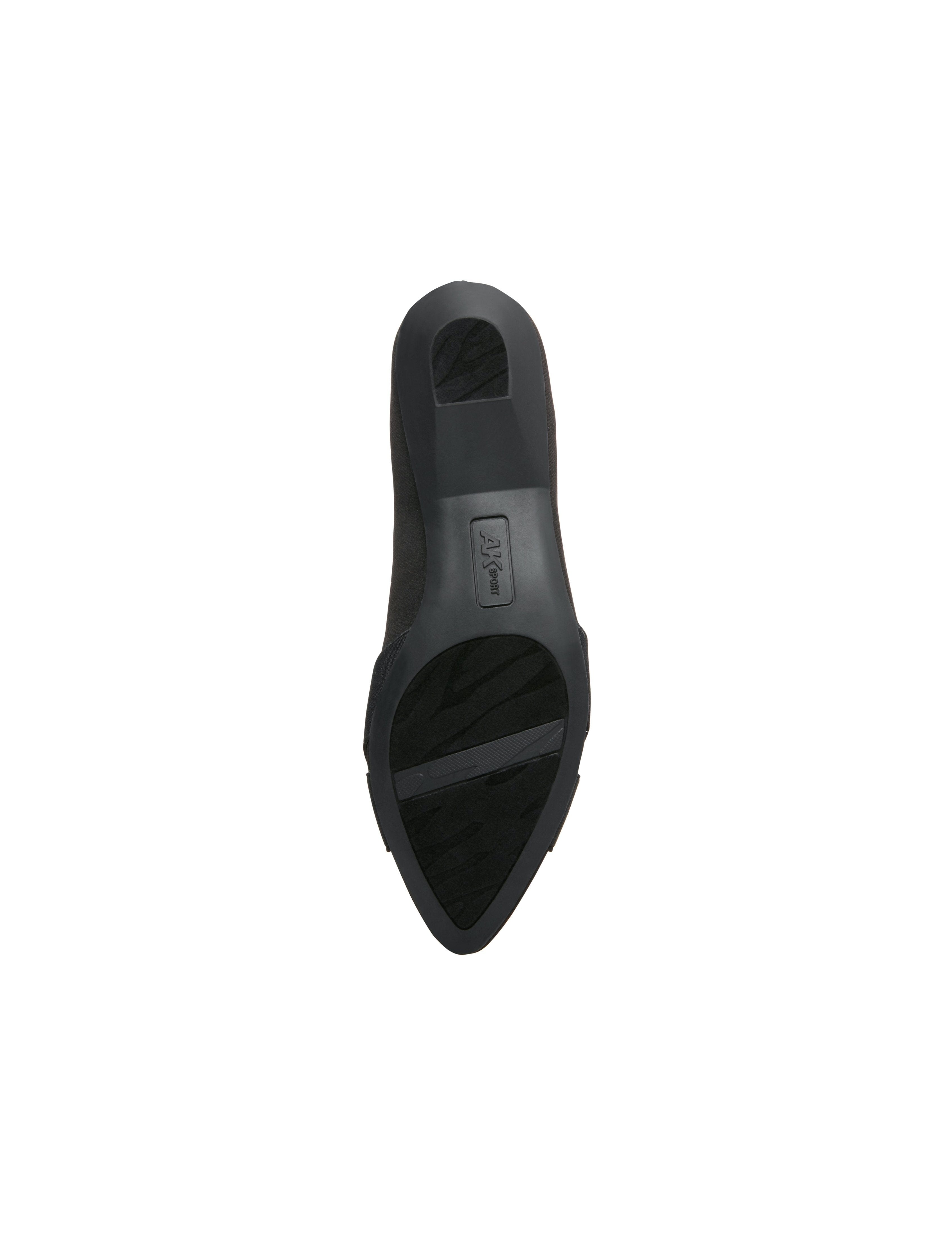 Oalise Flats Wide and Medium width - Anne Klein Black Fabric