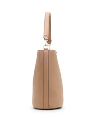 Medium Oval Turnlock Bucket with Convertible Strap - Anne Klein