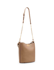 Medium Oval Turnlock Bucket with Convertible Strap - Anne Klein