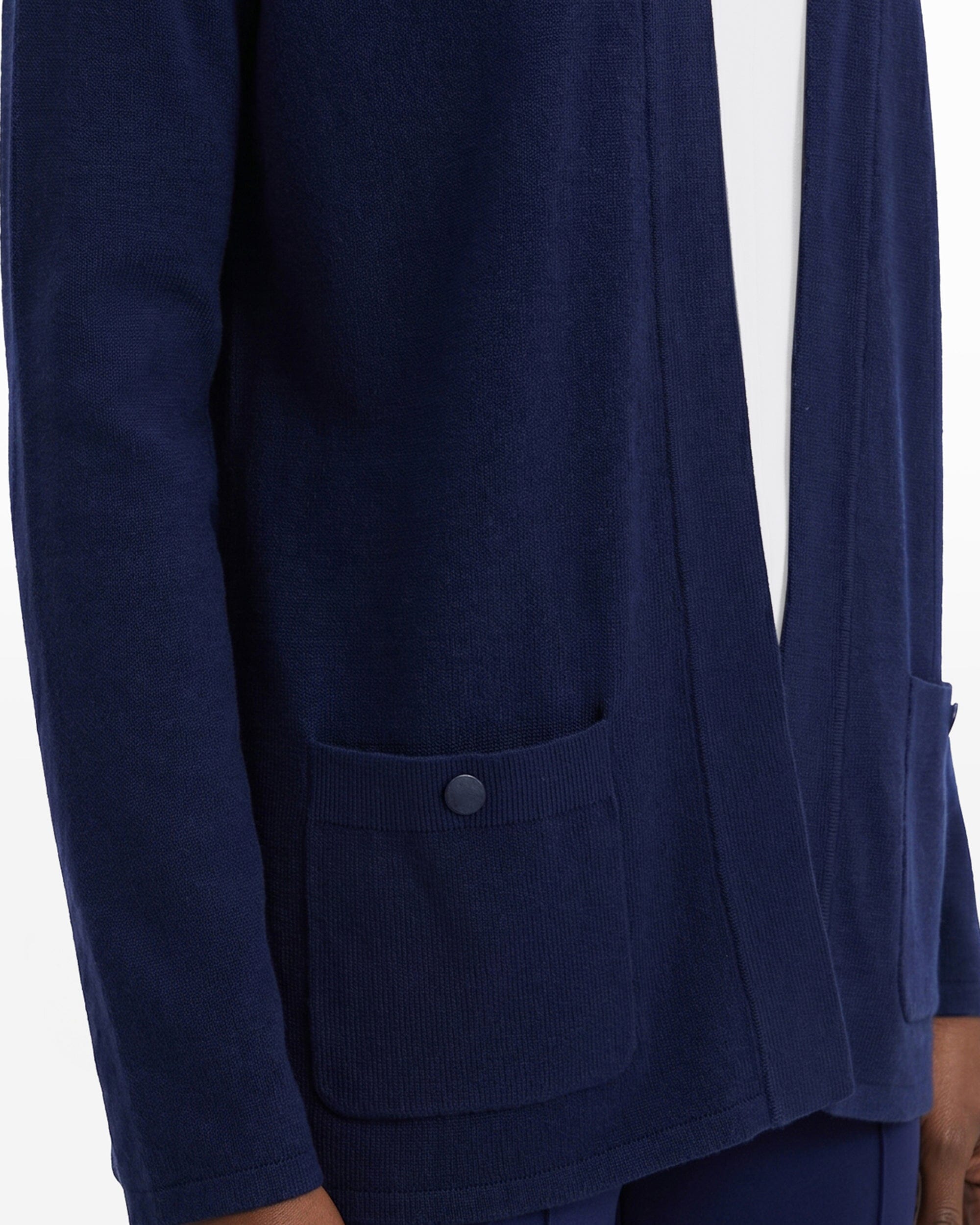 Open-Front Cardigan with Pockets - Anne Klein Distant Mountain