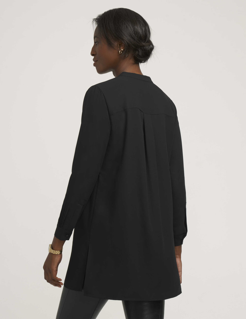 Long Length Tunic in Black - Anne Klein Anne Black