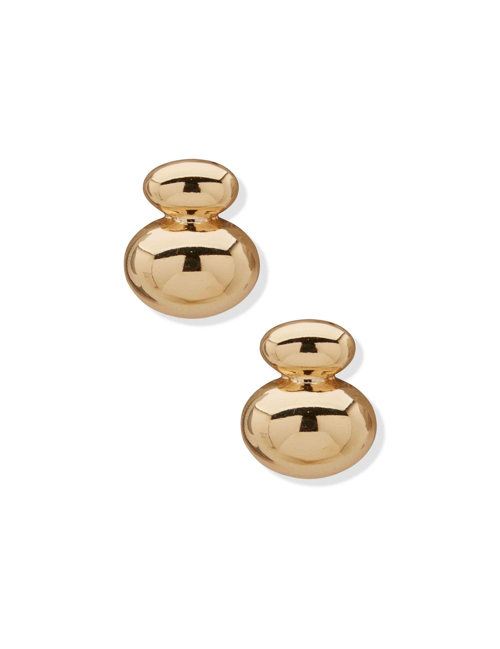 Pe Puffy Dbl Round Btn-Gld - Anne Klein