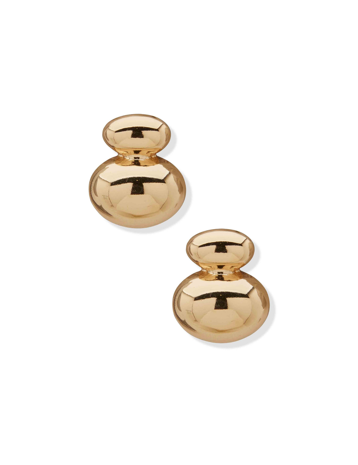 Pe Puffy Dbl Round Btn-Gld - Anne Klein
