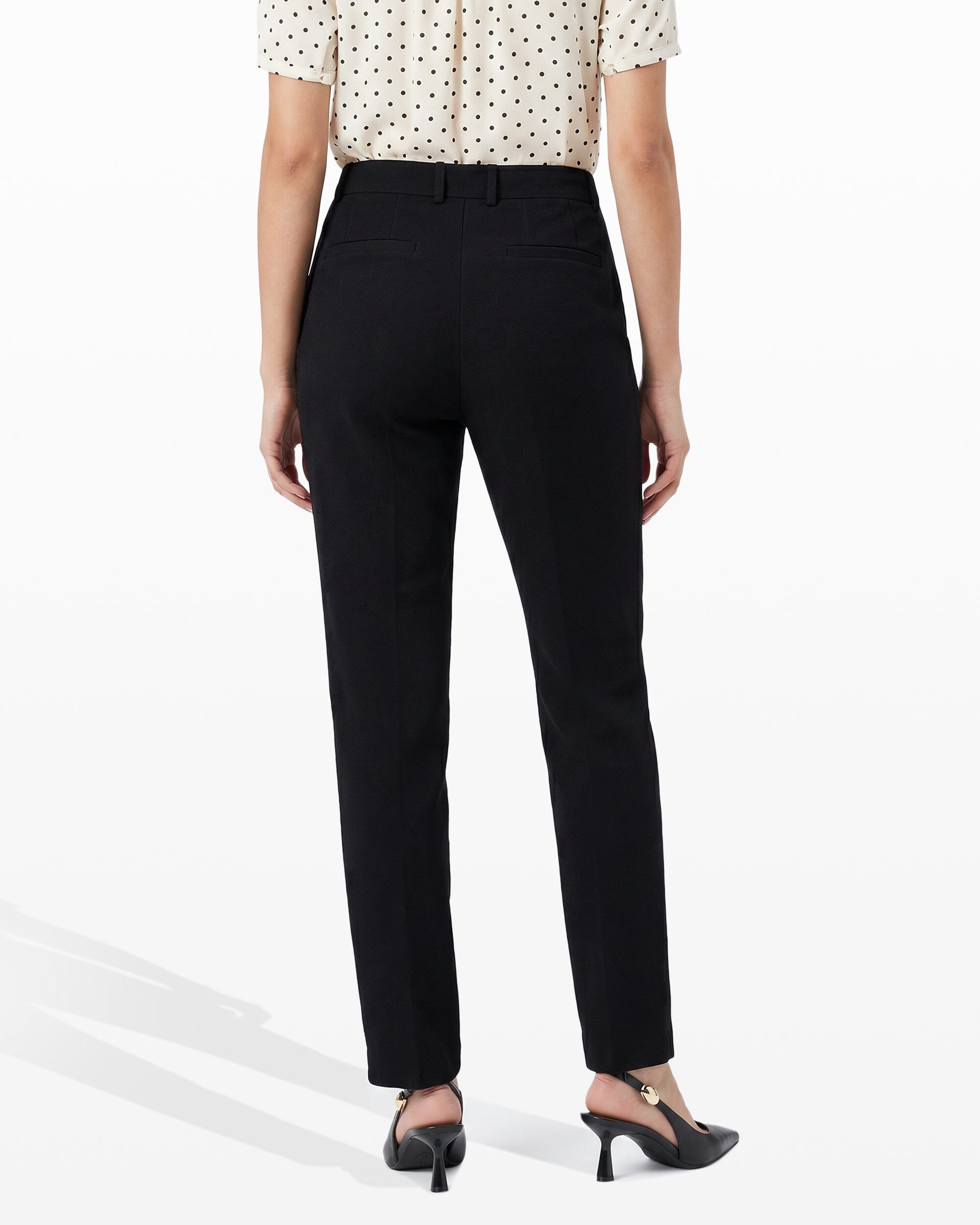 Flare Leg Dress Pant in Black - Anne Klein Anne Black