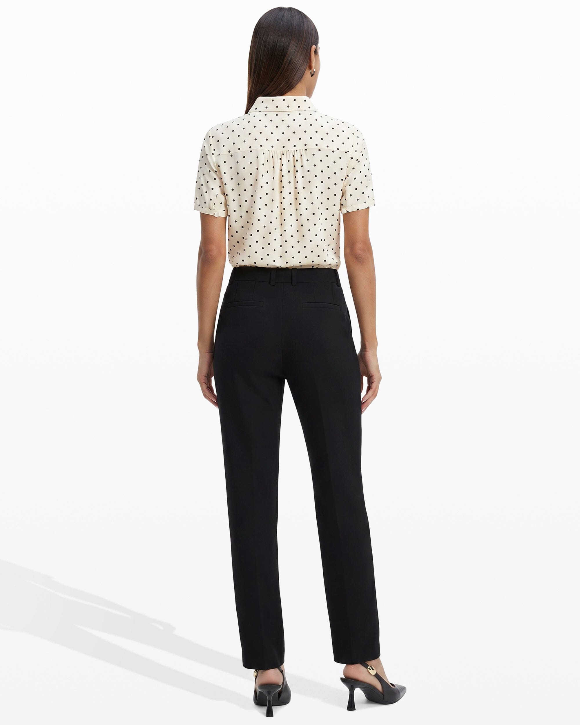 Flare Leg Dress Pant in Black - Anne Klein Anne Black