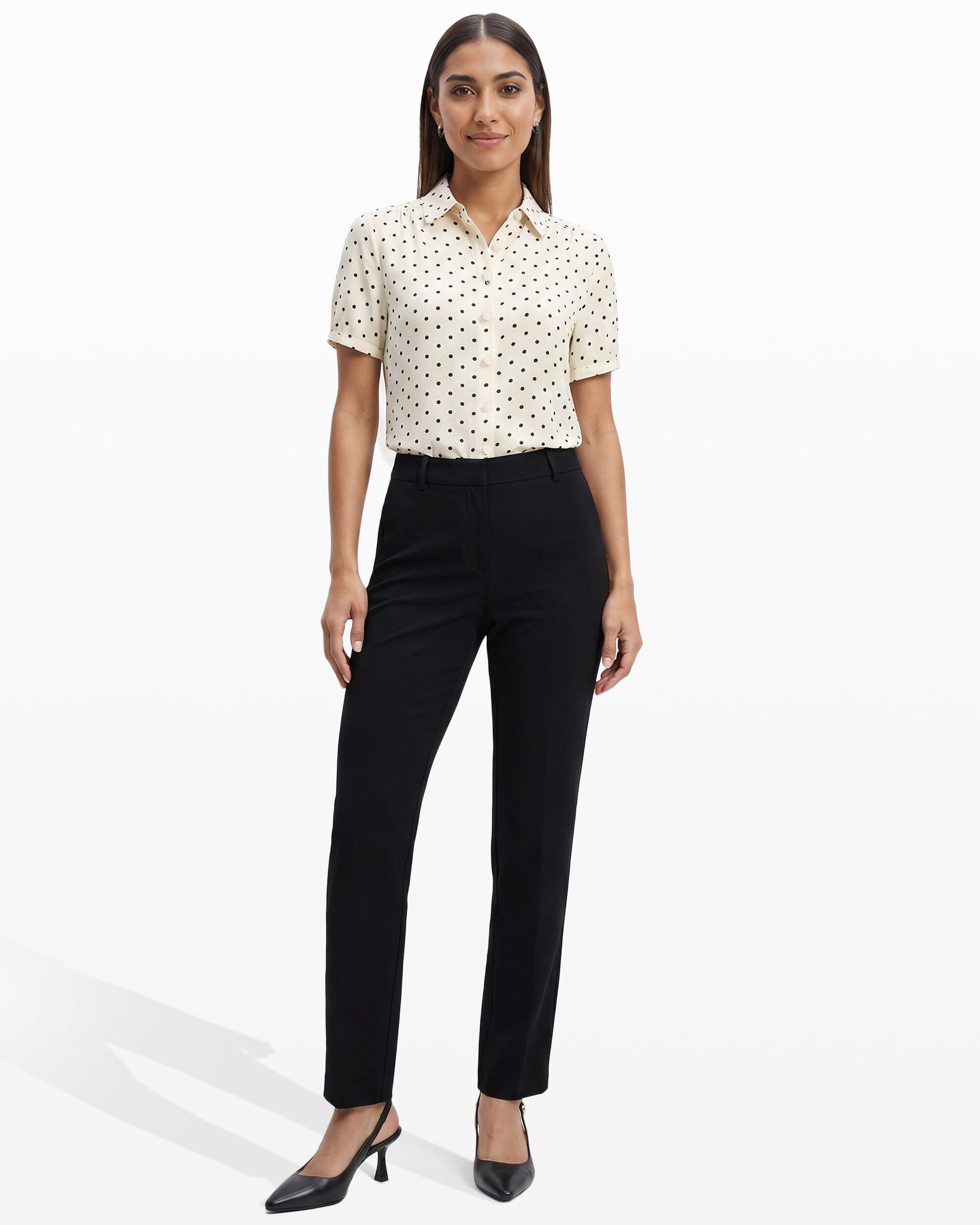 Flare Leg Dress Pant in Black - Anne Klein Anne Black