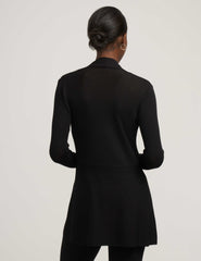 Monterey Open-Front Cardigan in Black - Anne Klein Anne Black
