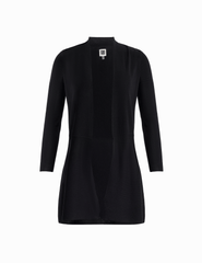 Monterey Open-Front Cardigan in Black - Anne Klein Anne Black