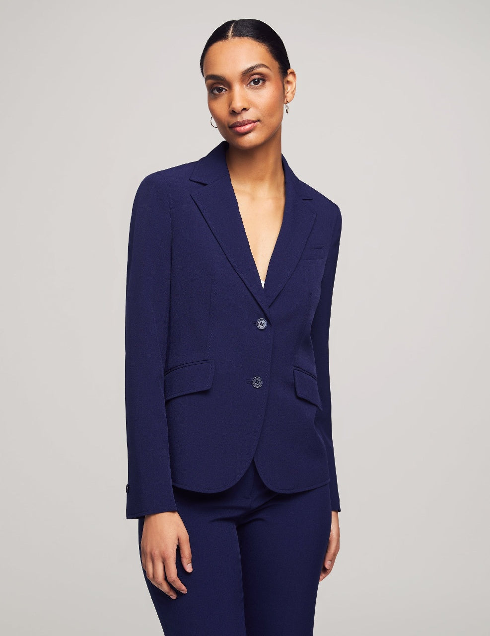 3-Piece Skirt & Pants Suit Set in Navy - Anne Klein Navy