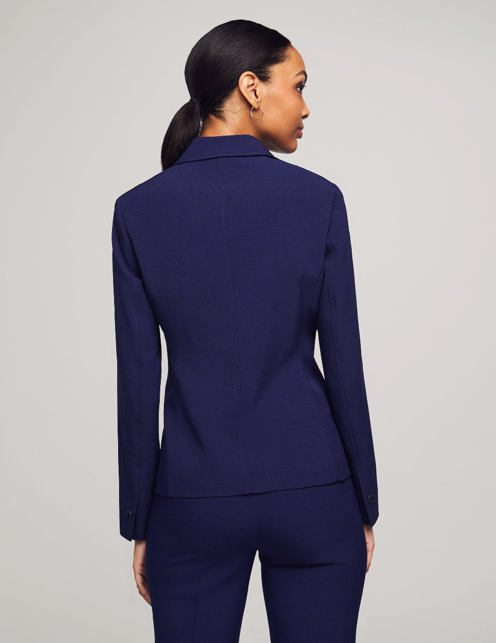3-Piece Skirt & Pants Suit Set in Navy - Anne Klein Navy