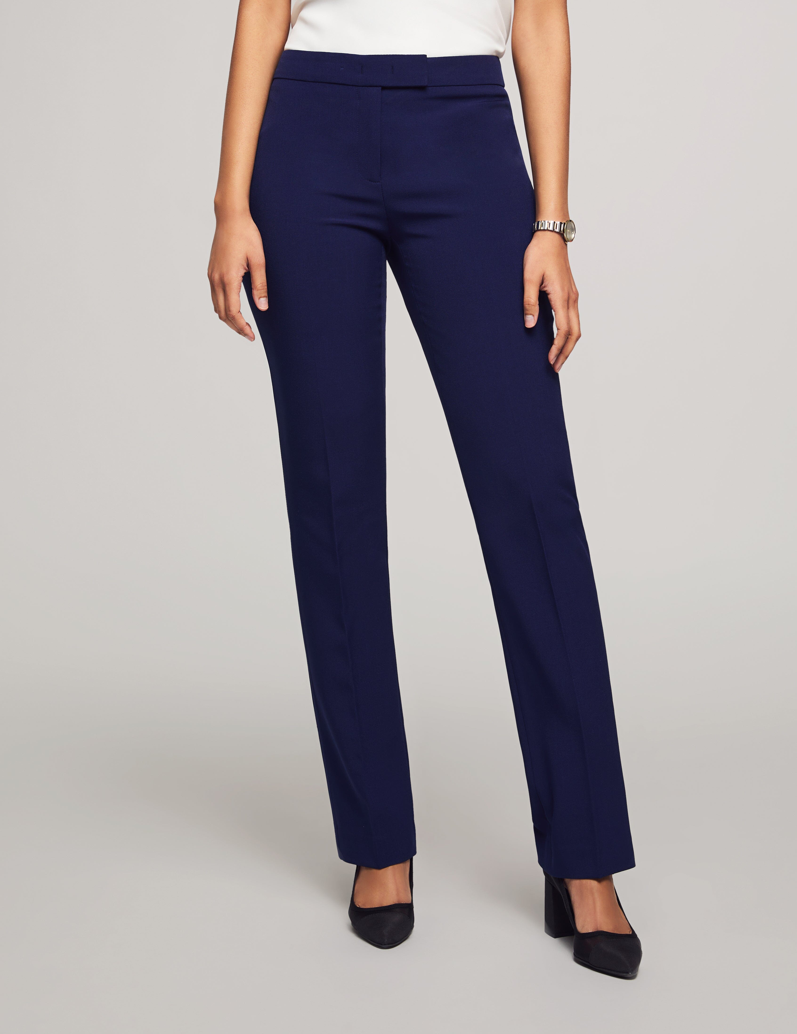 3-Piece Skirt & Pants Suit Set in Navy - Anne Klein Navy