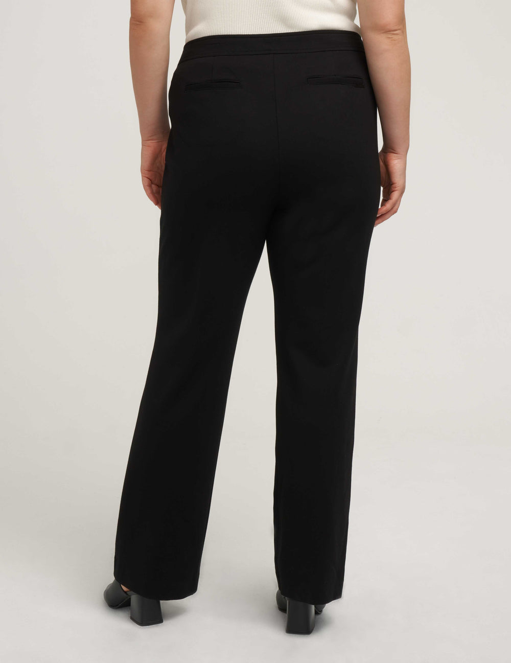 Plus Size Bootleg Dress Pant - Anne Klein Anne Black