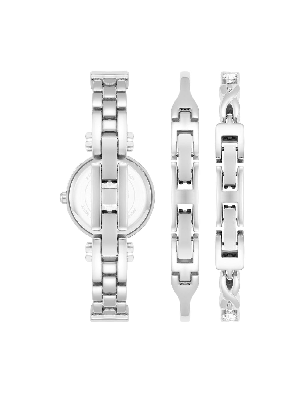 Watch & Bracelet Set - Elegance & Precision - Anne Klein Silver-Tone