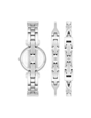 Watch & Bracelet Set - Elegance & Precision - Anne Klein Silver-Tone