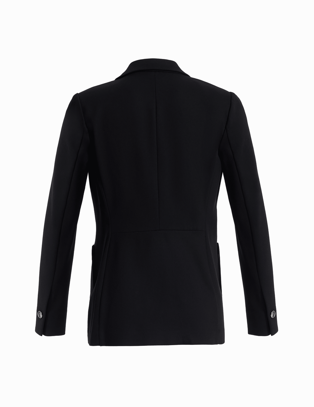 Double Breasted Blazer with Patch Pockets - Anne Klein Anne Black