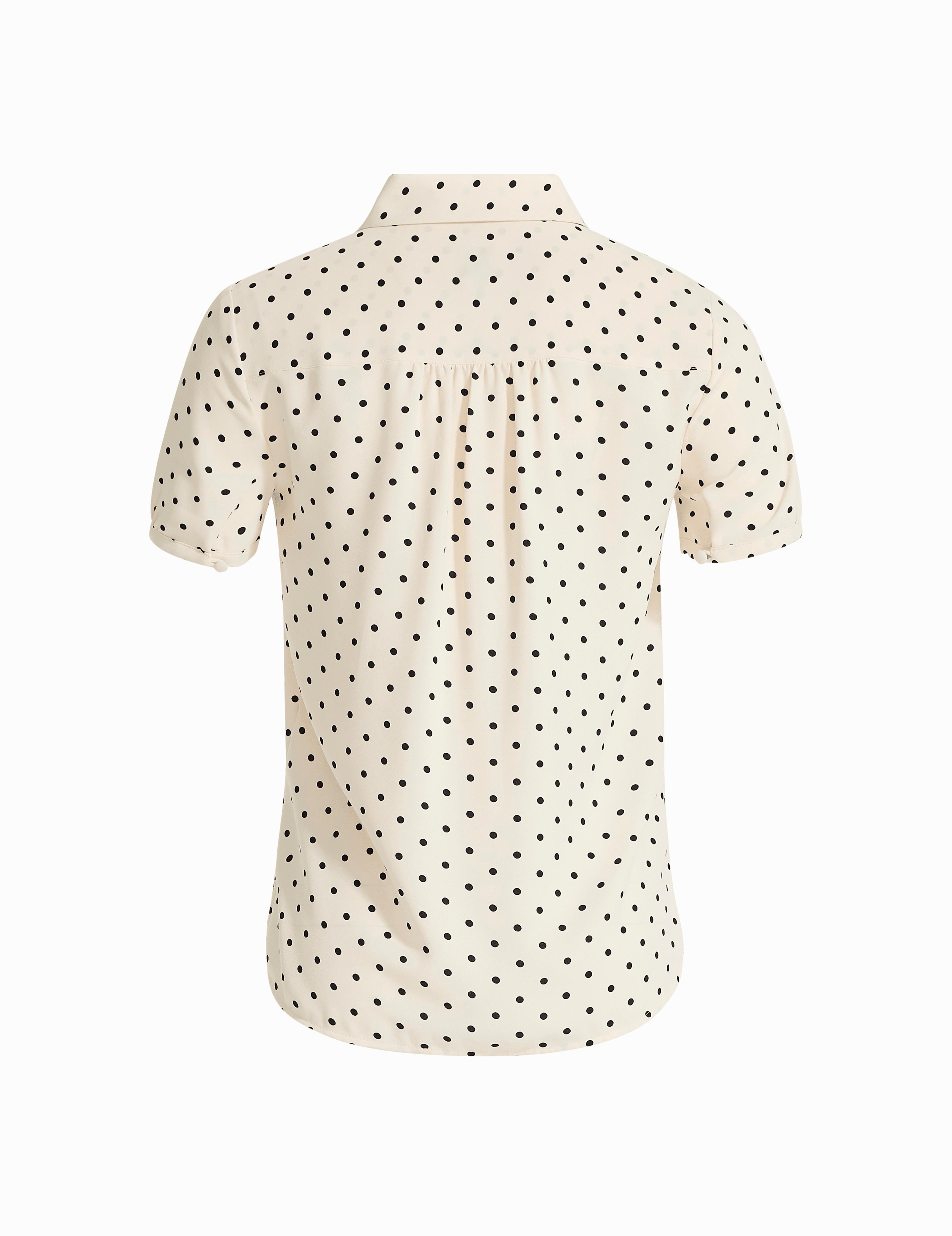 Polka Dot Cap Sleeve Blouse - Anne Klein Anne White/Anne Black