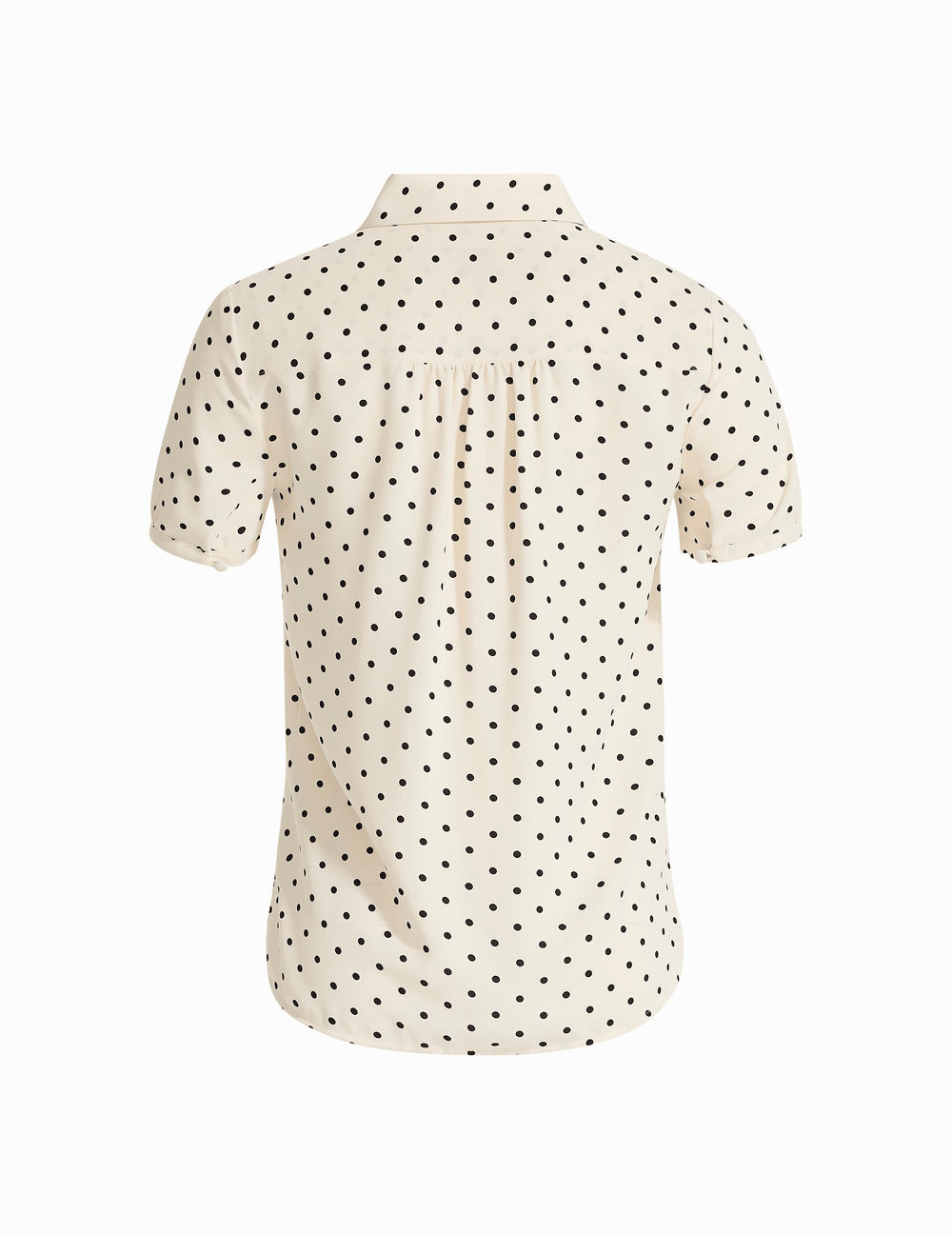 Polka Dot Cap Sleeve Blouse - Anne Klein Anne White/Anne Black
