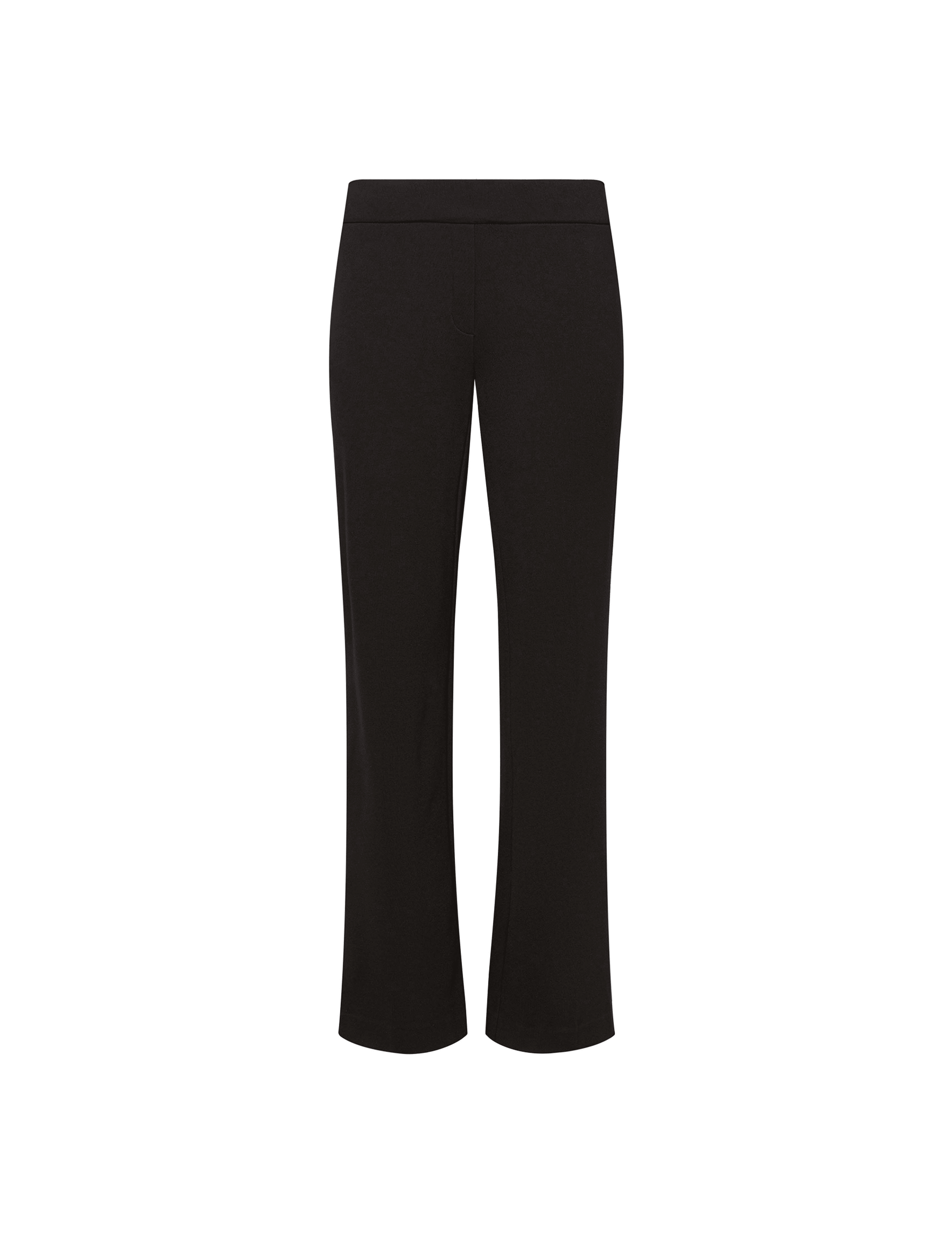 Pull On Straight Leg Trouser with Pockets - Anne Klein Anne Black