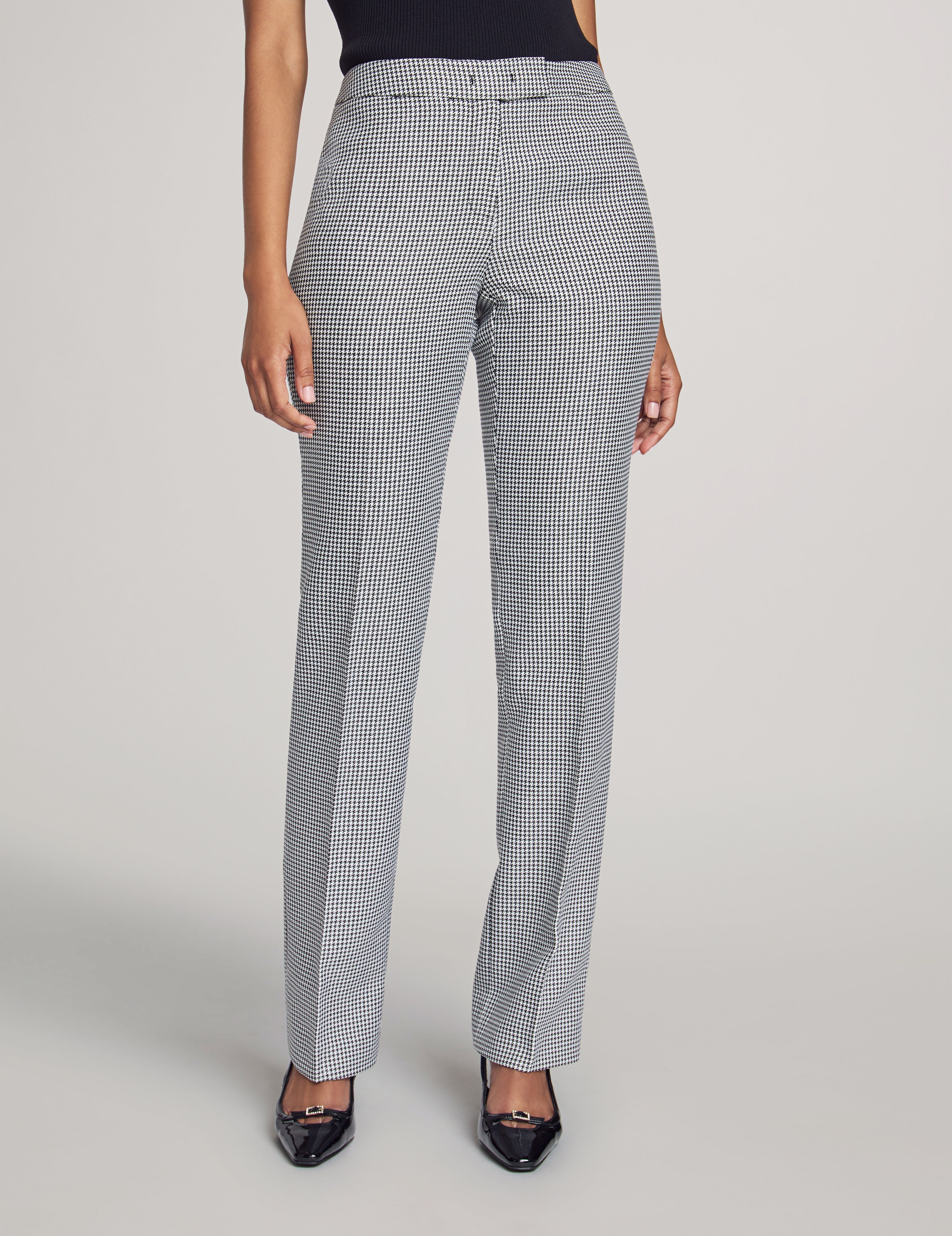 Houndstooth Skirt Suit Set, 3-Piece - Anne Klein Anne Black Combo