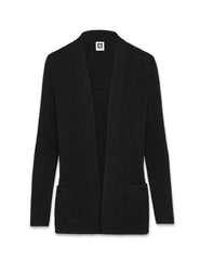 Petite Open-Front Cardigan with Pockets - Anne Klein Anne Black