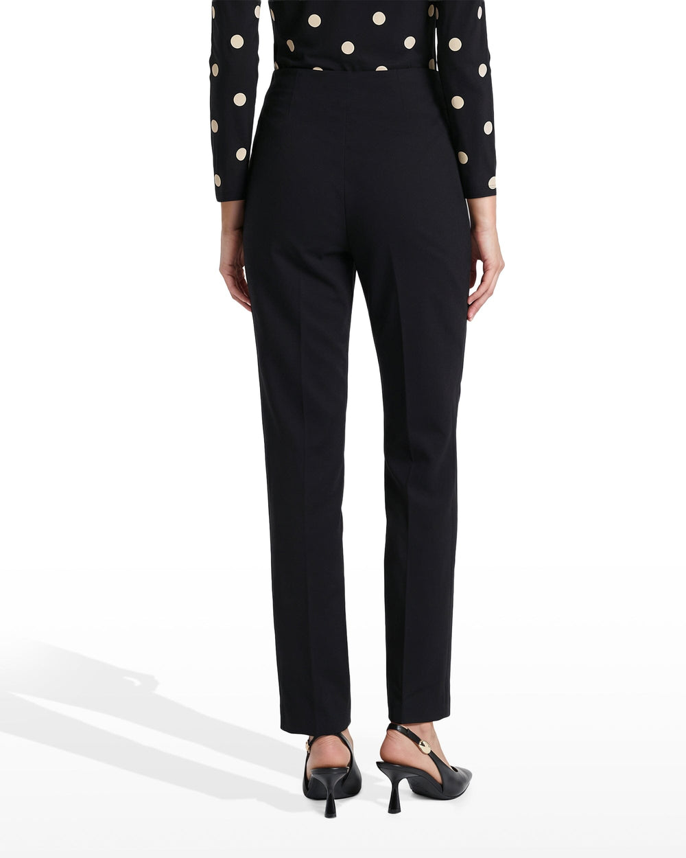 Hollywood Waist Slim Ankle Pull-On Pant - Anne Klein Anne Black