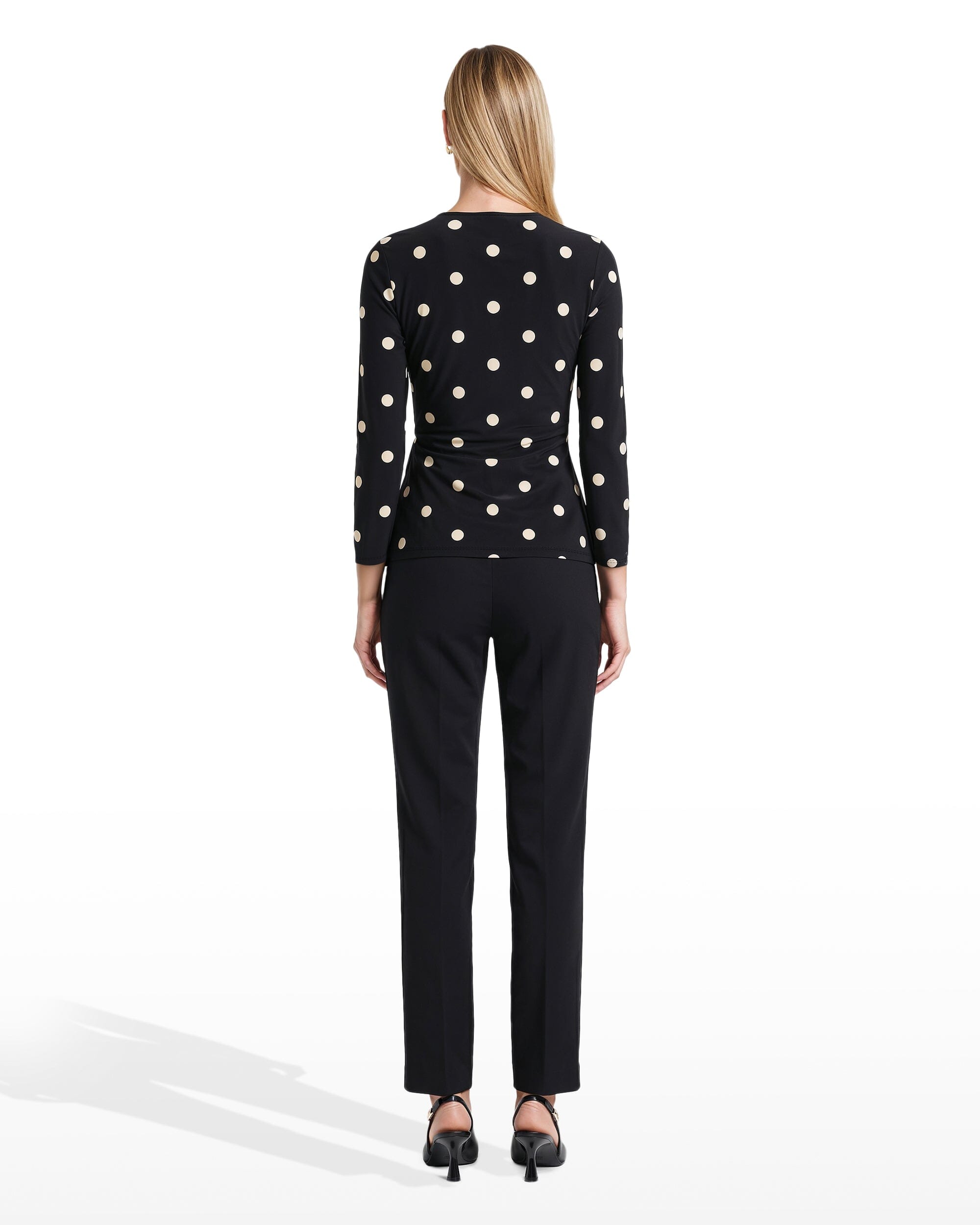 Hollywood Waist Slim Ankle Pull-On Pant - Anne Klein Anne Black