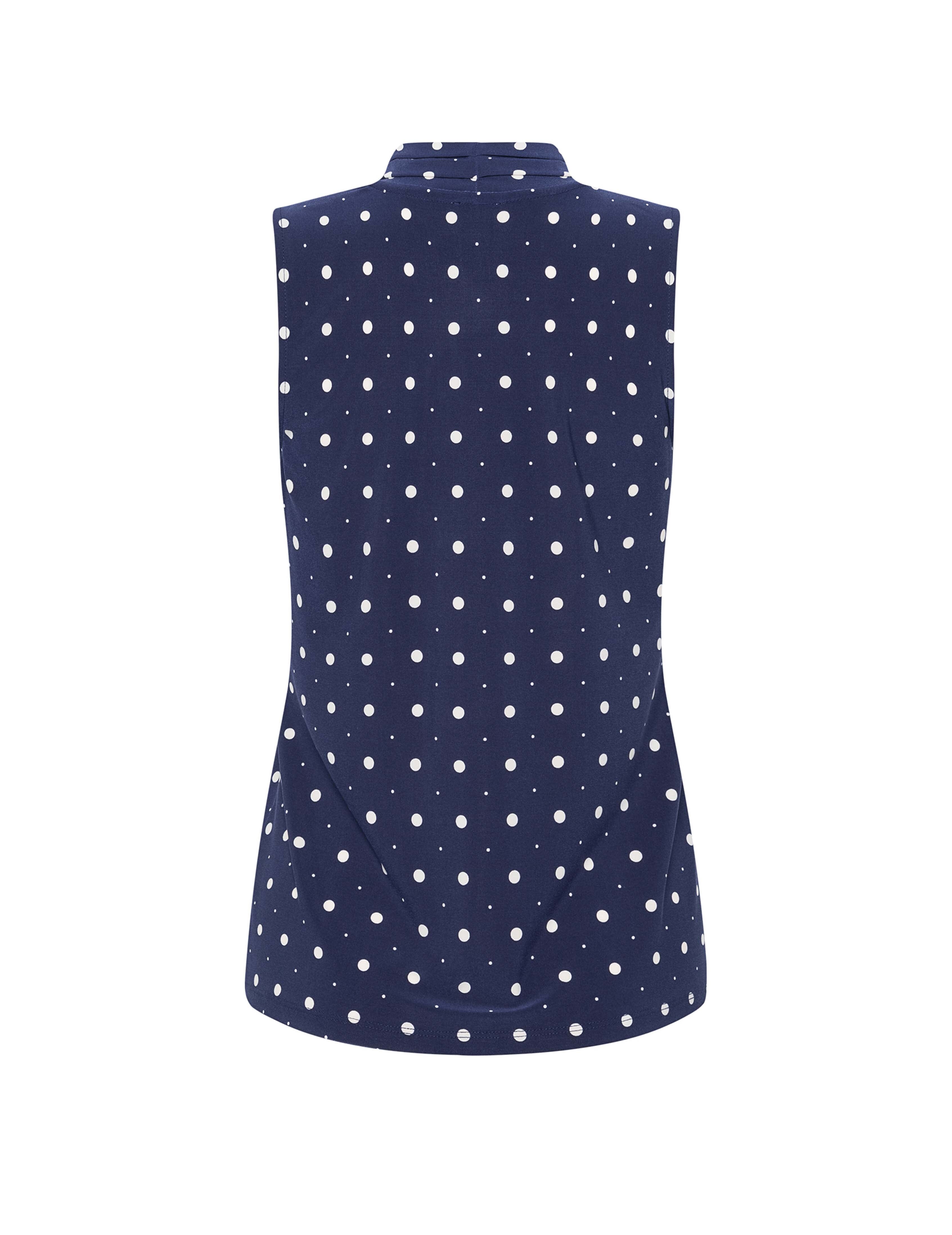 Printed Sleeveless V-Neck Pleat Top - Anne Klein Dstnt Mt/Anne White