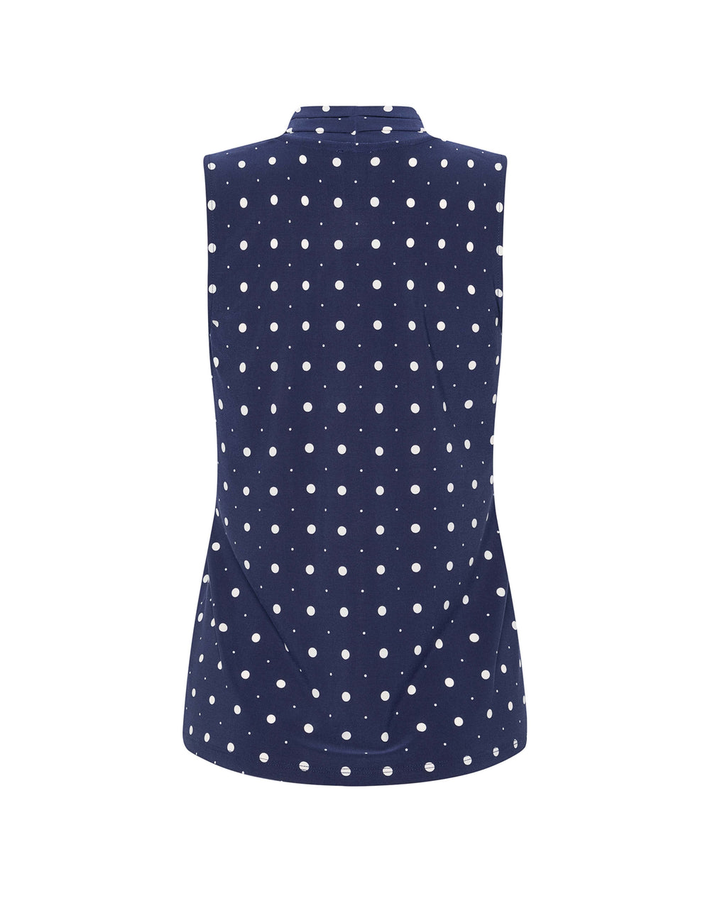 Printed Sleeveless V-Neck Pleat Top - Anne Klein Dstnt Mt/Anne White