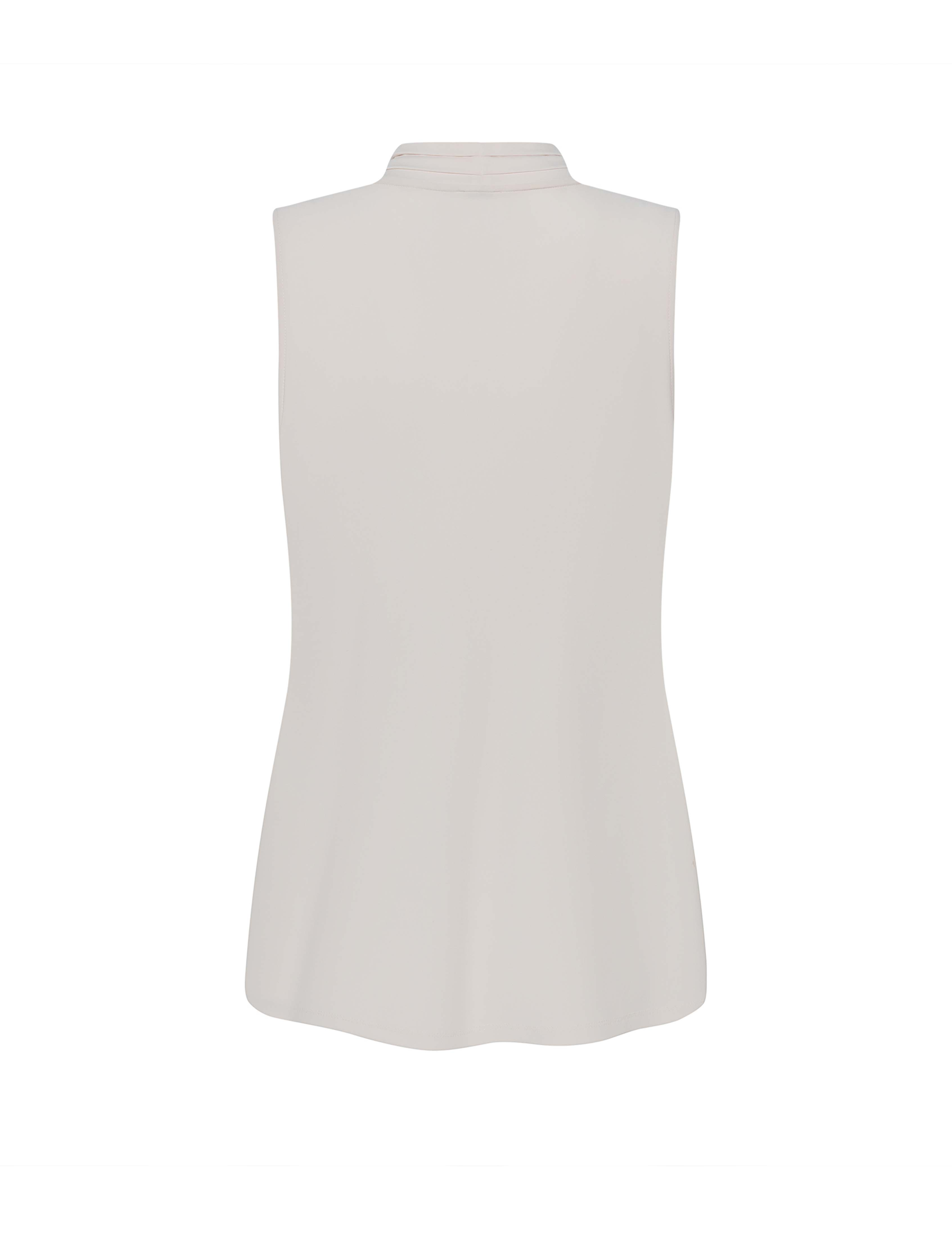 Plus Size Sleeveless V-Neck Pleat Top - Anne Klein Anne White