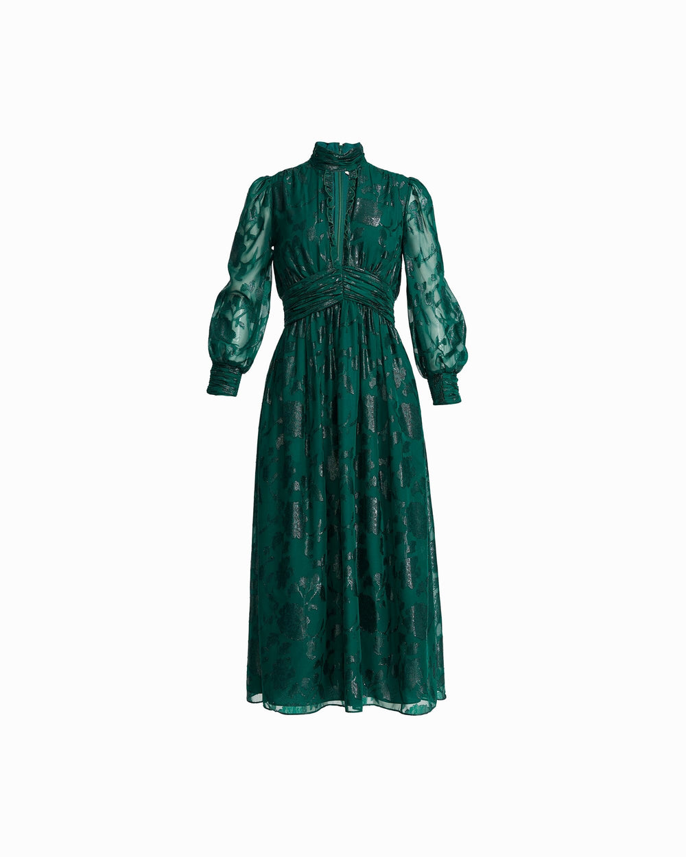 Ruched Midi Dress - Anne Klein Midnight Pine