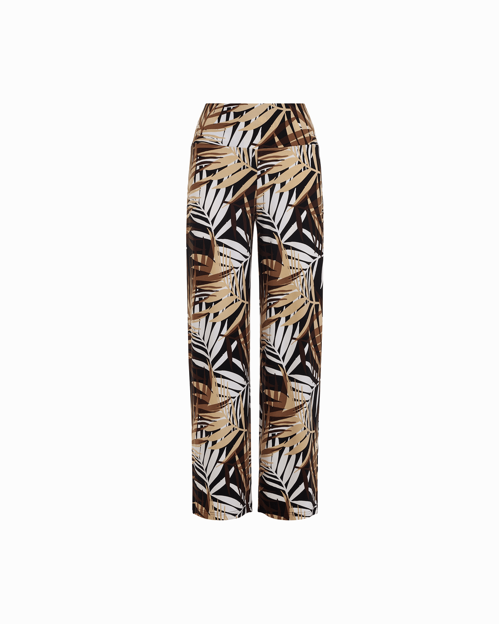 Wide-Leg Palazzo Pant with Wide Waistband in ANNE BLACK MULTI | Anne K - Anne Klein ANNE BLACK MULTI