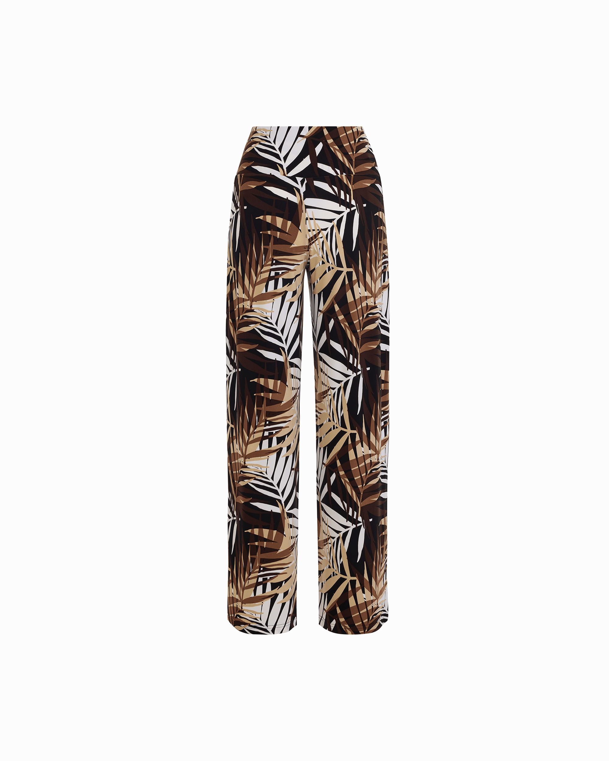 Wide-Leg Palazzo Pant with Wide Waistband in ANNE BLACK MULTI | Anne K - Anne Klein ANNE BLACK MULTI