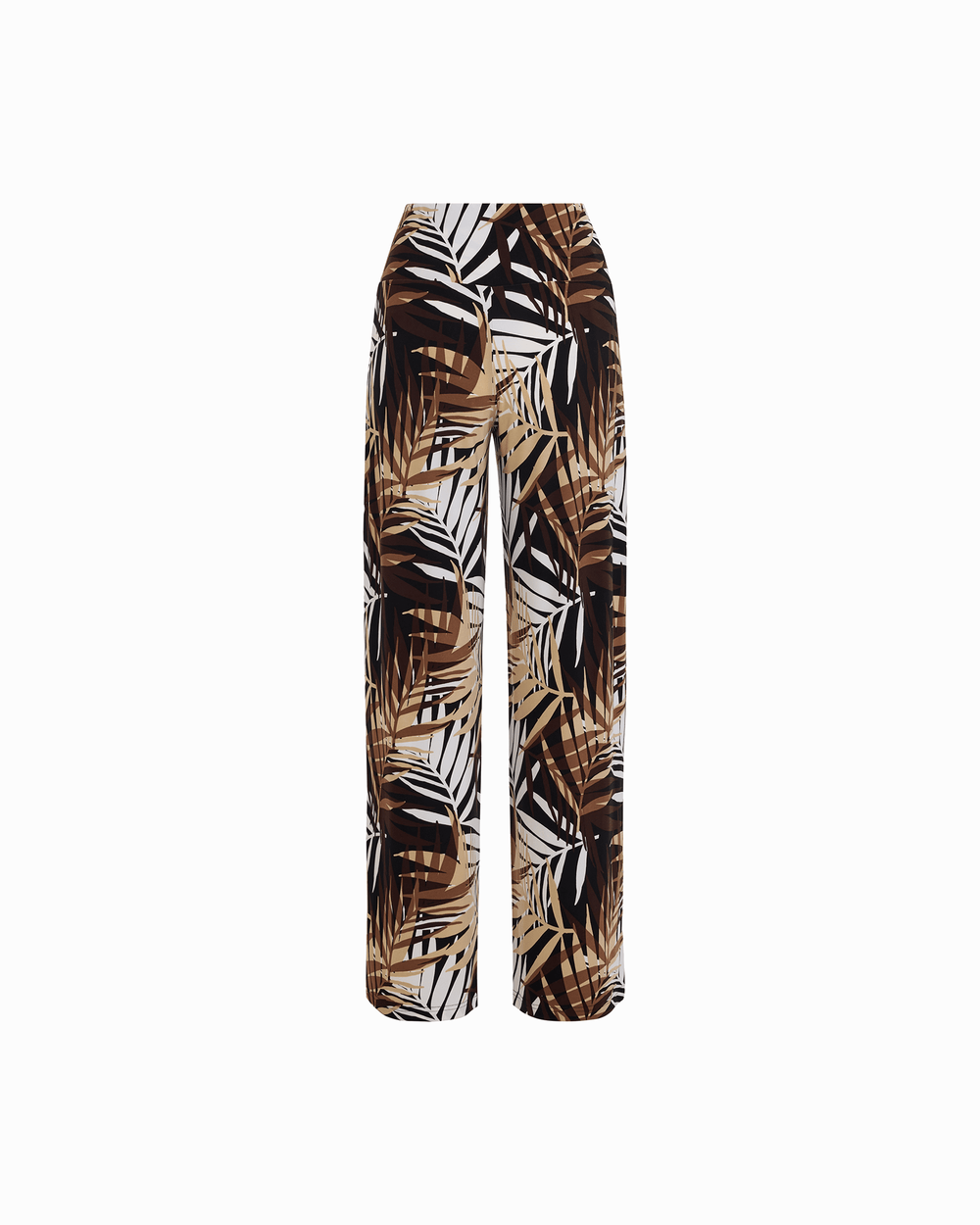 Wide-Leg Palazzo Pant with Wide Waistband in ANNE BLACK MULTI | Anne K - Anne Klein ANNE BLACK MULTI