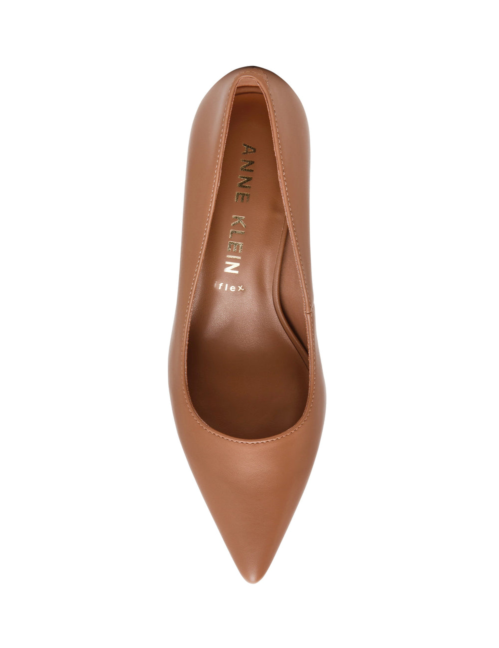 Relena Leather Pump in Nude Leather - Anne Klein Nude Leather