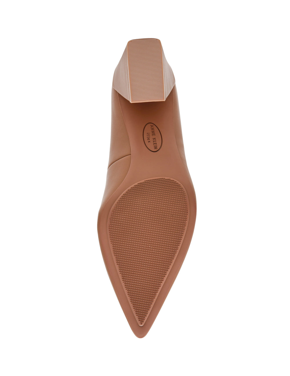 Relena Leather Pump in Nude Leather - Anne Klein Nude Leather