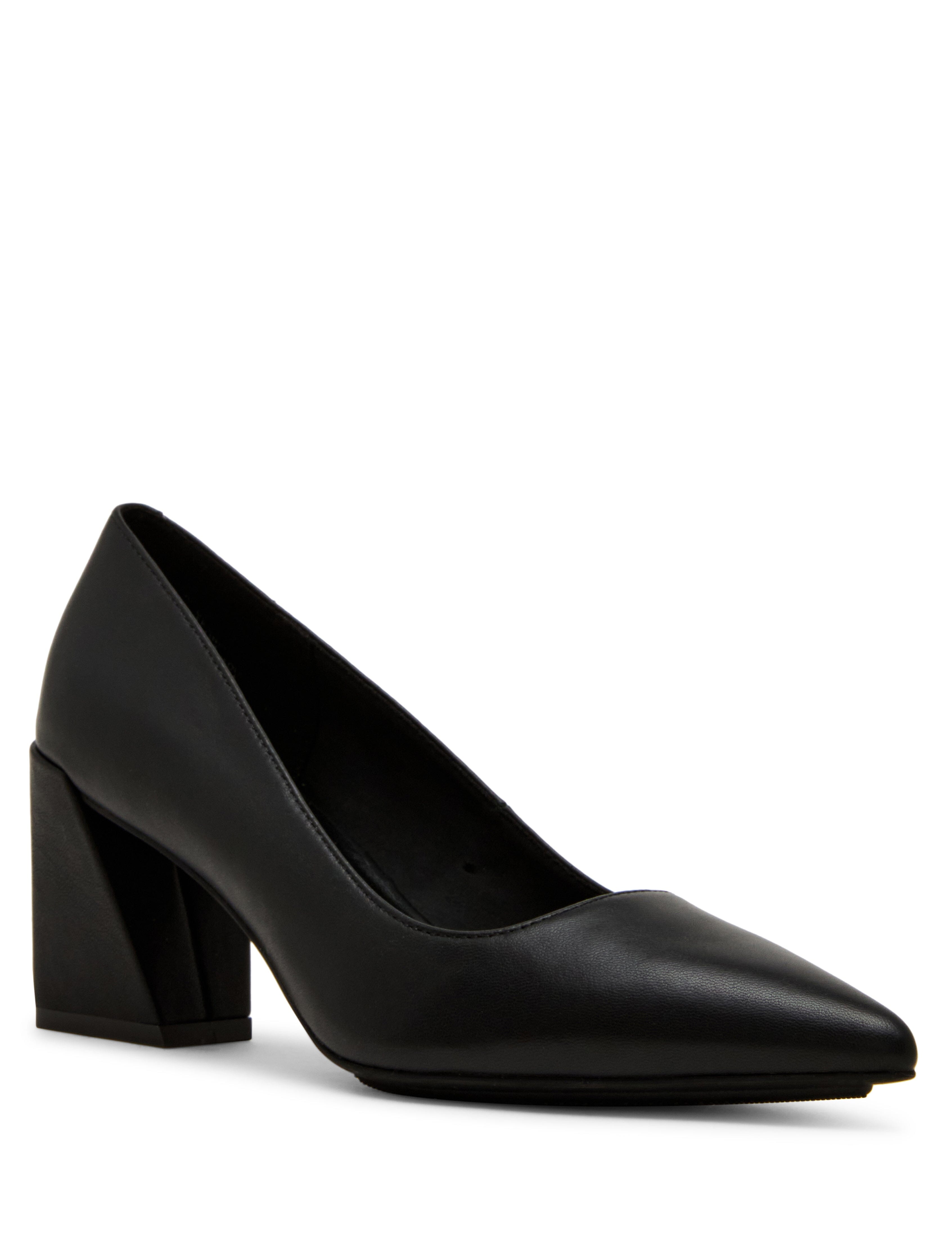 Relena Leather Pump in Black Leather - Anne Klein Black Leather