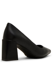 Relena Leather Pump in Black Leather - Anne Klein Black Leather