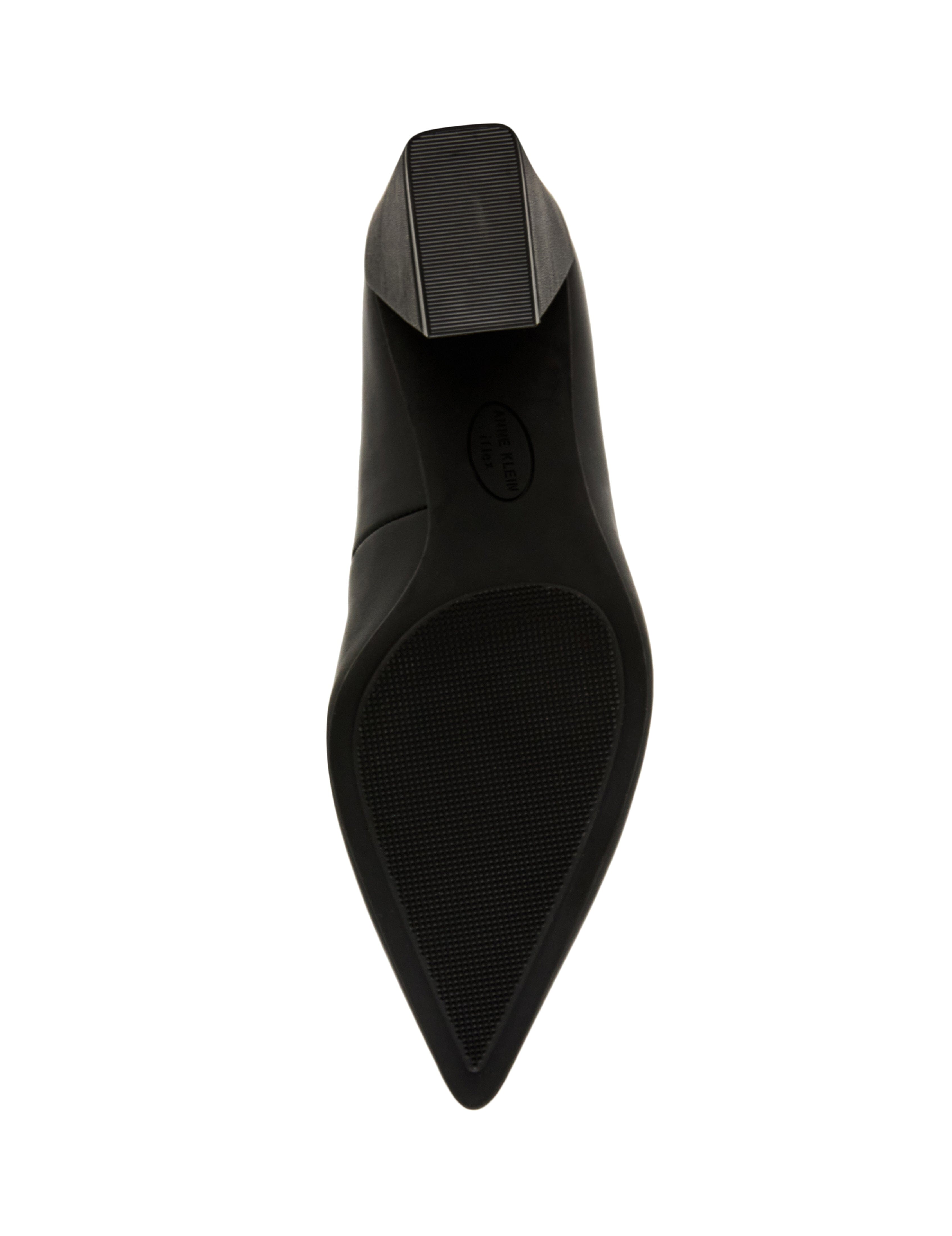 Relena Leather Pump in Black Leather - Anne Klein Black Leather
