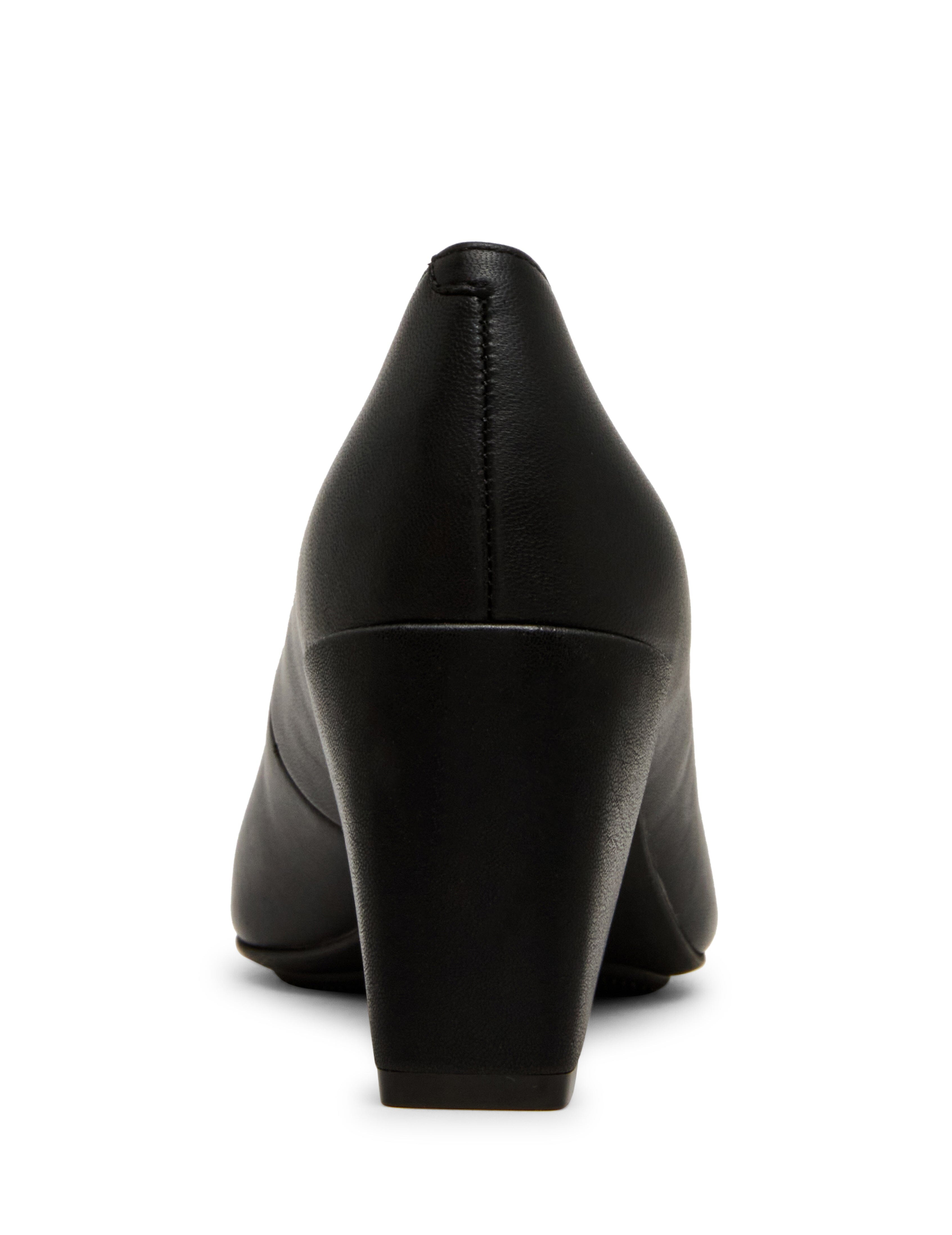 Relena Leather Pump in Black Leather - Anne Klein Black Leather