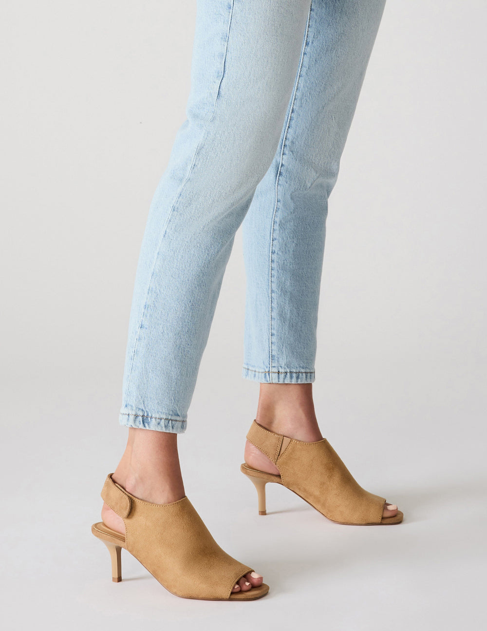 Semana Dress Heel in Sand Suede - Anne Klein Sand Suede