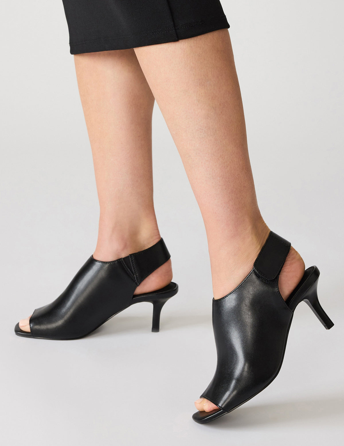 Semana Dress Heel in Black Smooth - Anne Klein Black Smooth