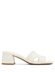 Delphine Strappy Sandal in White - Anne Klein White