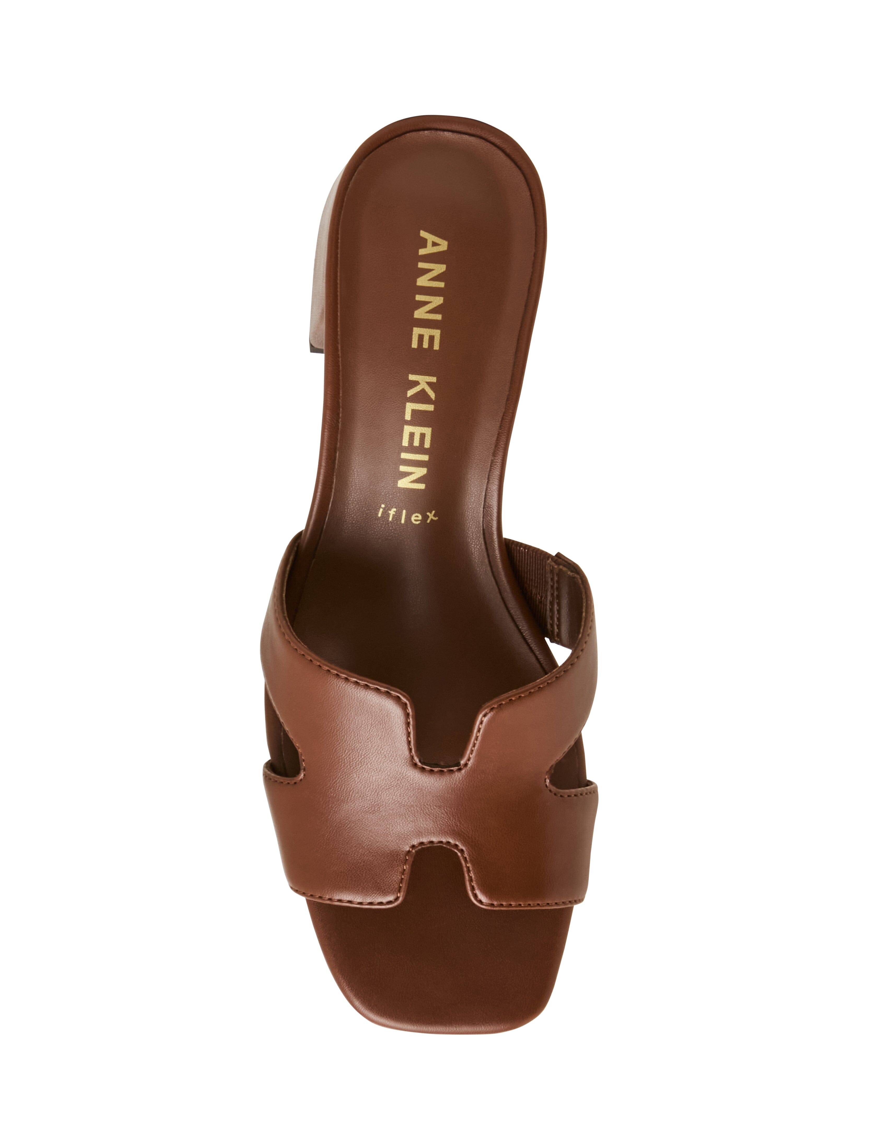 Delphine Strappy Sandal in Cognac - Anne Klein Cognac
