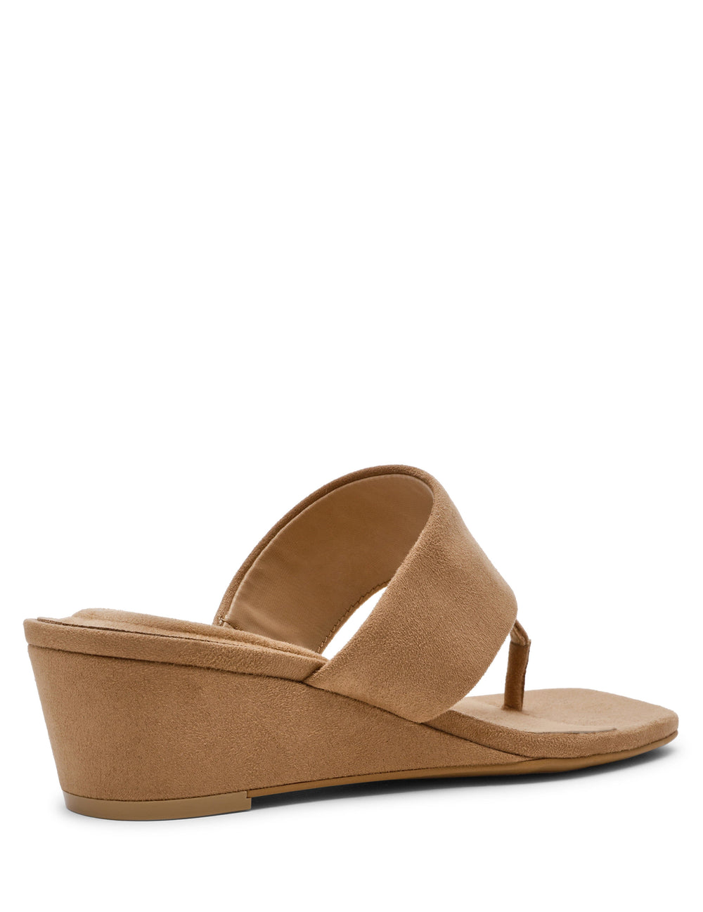Willing Strappy Flat Sandal in Sand Suede - Anne Klein Sand Suede
