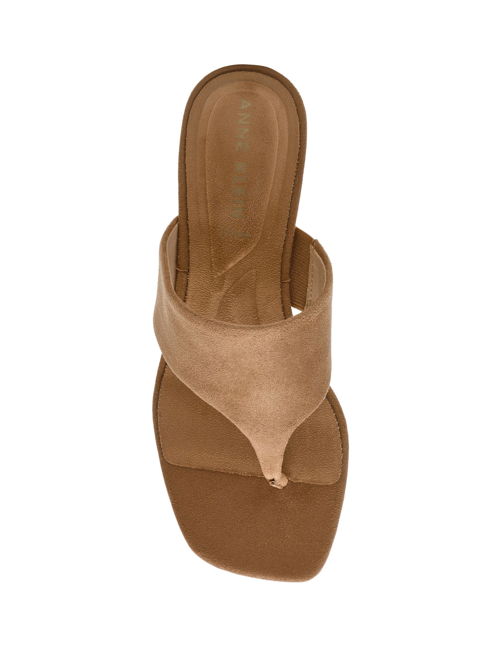 Willing Strappy Flat Sandal in Sand Suede - Anne Klein Sand Suede