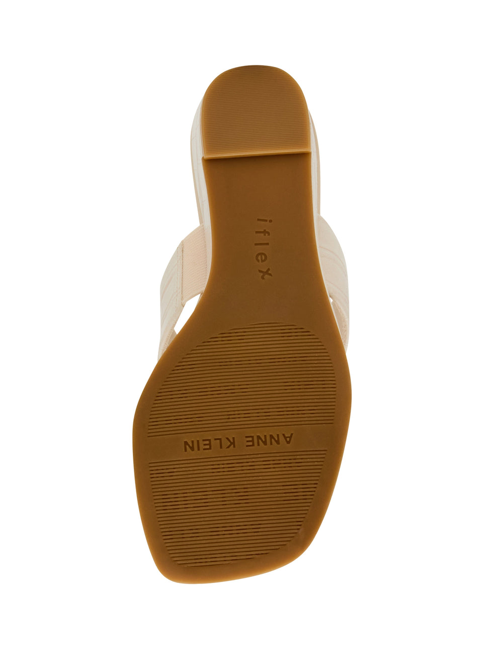 Willing Strappy Flat Sandal in Bone Croc - Anne Klein Bone Croc