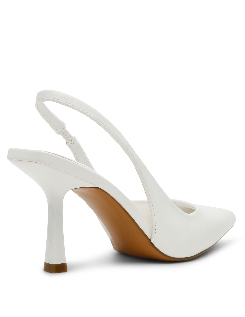 Itzy Slingback Block Heel Pump in White - Anne Klein White