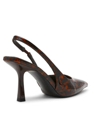 Itzy Slingback Block Heel Pump in Tortoise - Anne Klein Tortoise