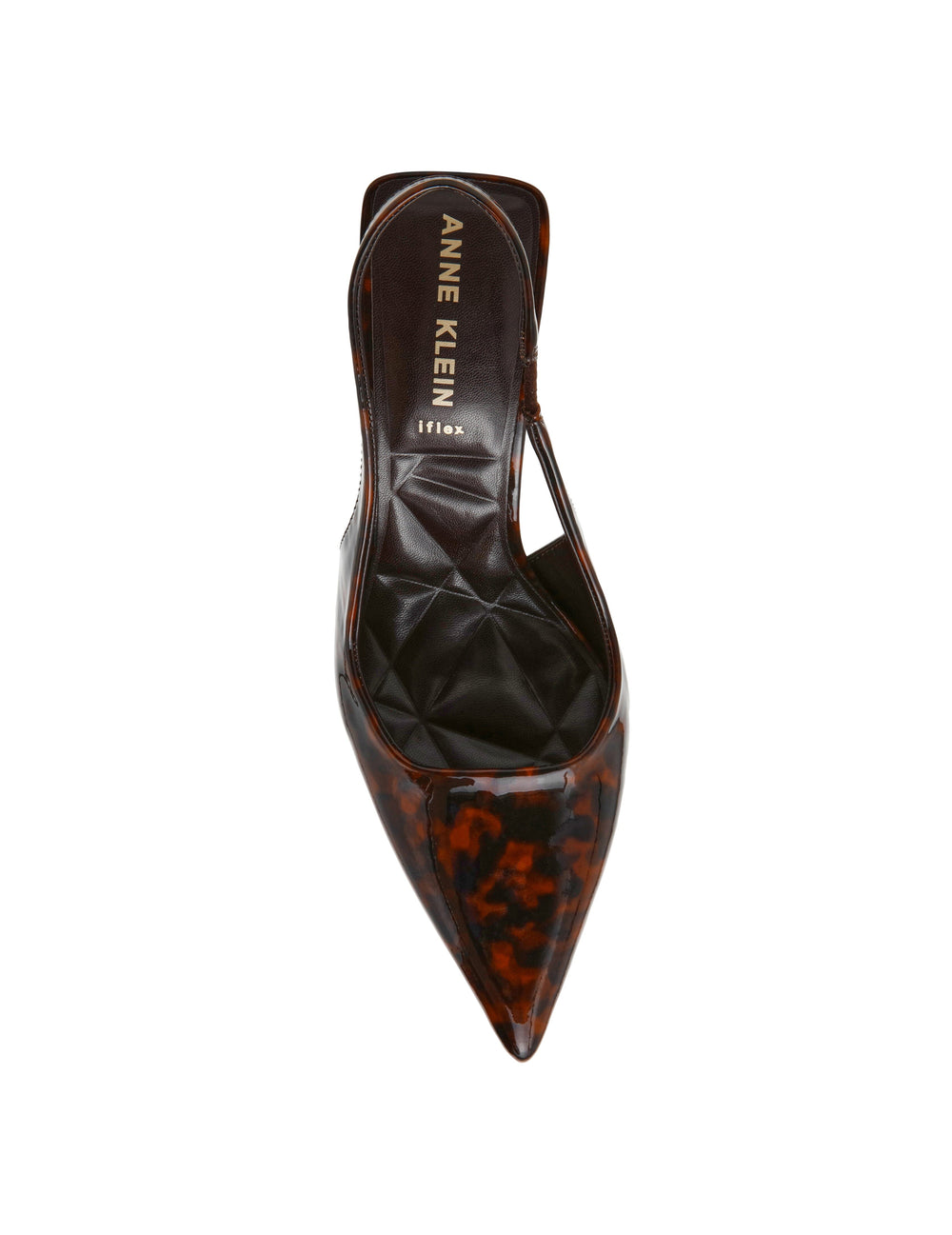 Itzy Slingback Block Heel Pump in Tortoise - Anne Klein Tortoise